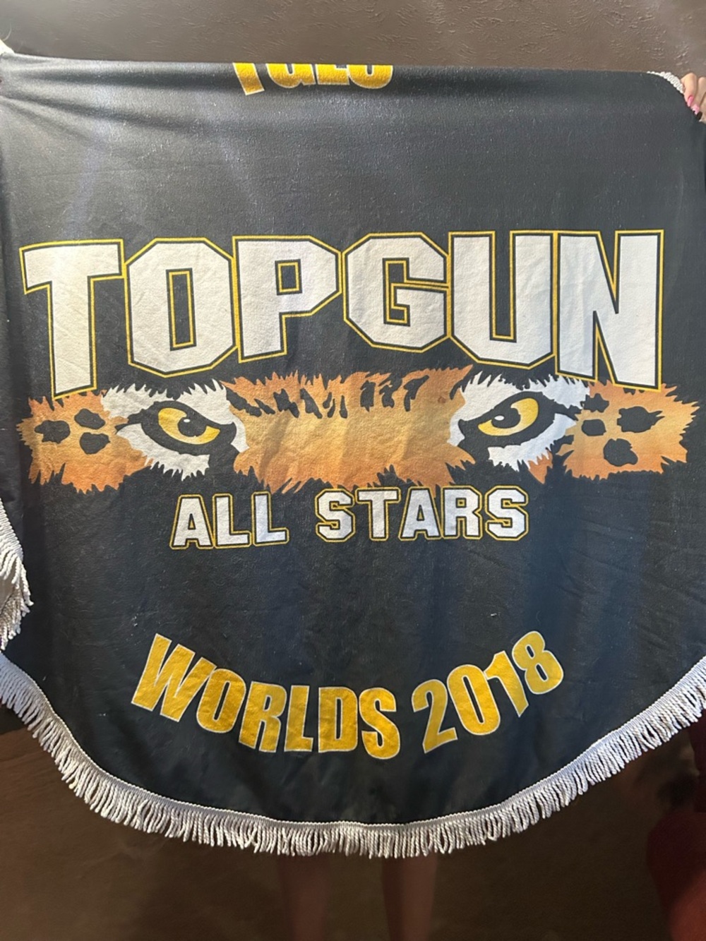 Topgun All Stars Worlds 2018 Fringe Blanket - Black & Gold